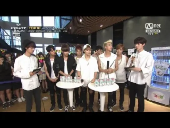 140828 BTS - Mini Fanmeeting / Interview @ M!Countdown