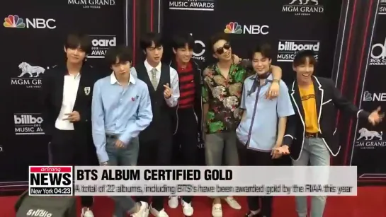 [VIDEO] Arirang TV: BTS got gold RIAA