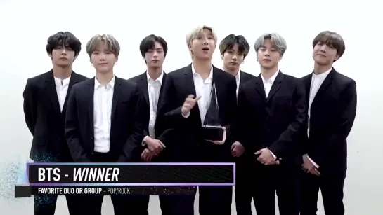 [VIDEO] Благодарственное видео послание от BTS для AMAs 2019