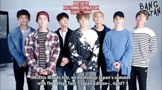 [VIDEO] Приглашение от BTS на концерты BTS LIVE TRILOGY EPISODE Ⅲ THE WINGS TOUR IN JAPAN SPECIAL EDITION (eng sub)