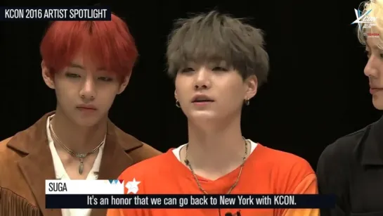 [VIDEO] KCON 2016 USA - NY Artist Shoutout- BTS