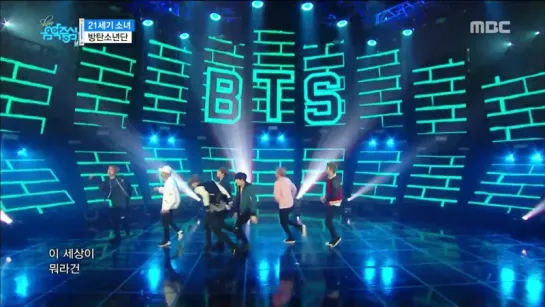 161015 BTS - 21세기 소녀 (21st Century Girl) @ Music Core