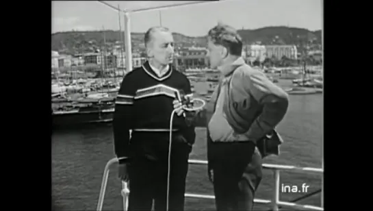 Jacques-Yves Cousteau à propos du "Monde du silence" (1956) // Reflets de Cannes, Vidéo Ina.fr