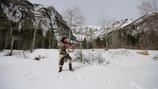 Lindsey Stirling & Peter Hollens - One Voice, One Violin (Skyrim) [720]