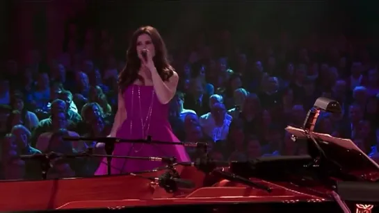 Idina Menzel performing 'Poker Face'