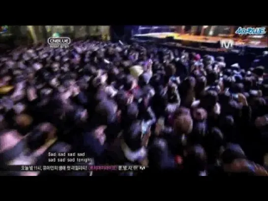 CNBLUE (First Step) Guerilla concert 24 Mar 11 (1/4) русские субтитры