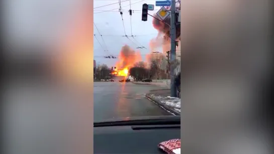 Взрыв в районе телевышки г. Киев 1.03.22