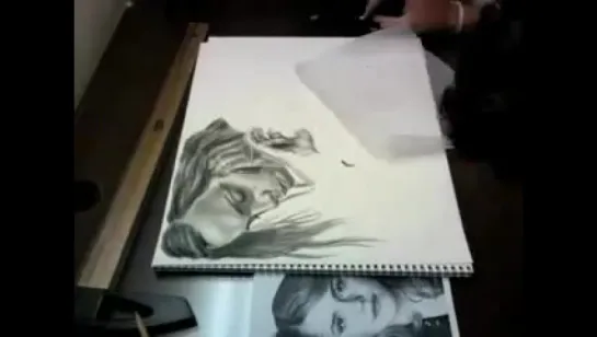 Emma Watson fast hand draw