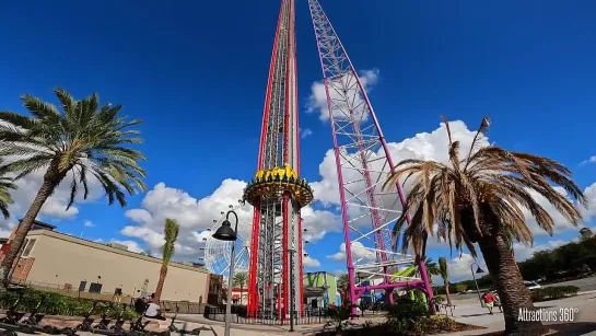 Tallest Free Fall Drop Ride in the World 430 FEET- Orlando Free Fall 2022