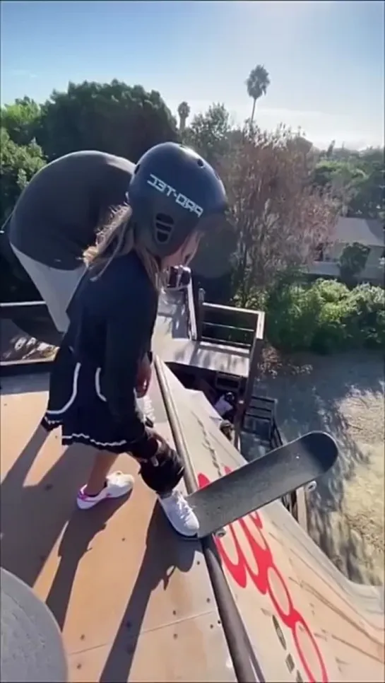 When Tony Hawk helped Sky Brown to face her fear and go down the mega ramp