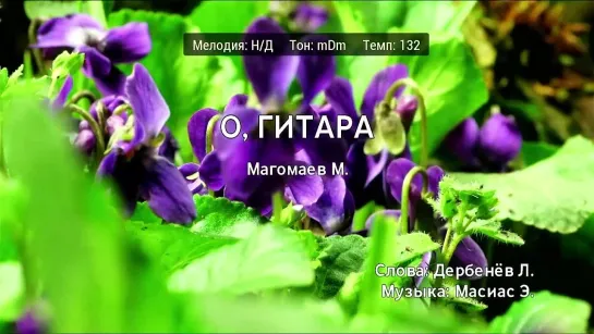 Муслим Магомаев - О, Гитара (караоке)