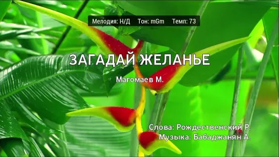 Муслим Магомаев - Загадай Желание (караоке)