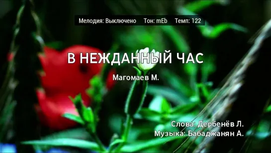 Муслим Магомаев - В Нежданный Час (караоке)