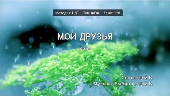 Кино - Мои Друзья (караоке)