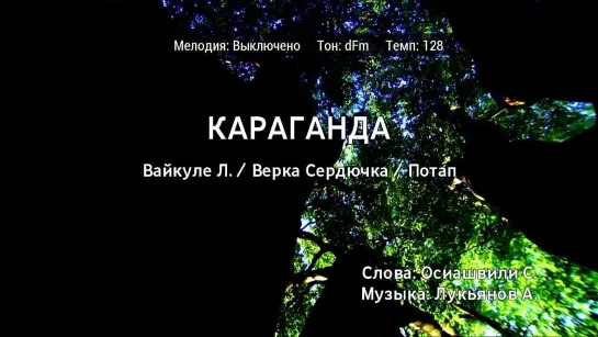 Лайма Вайкуле, Верка Сердючка, Потап - Караганда (караоке)