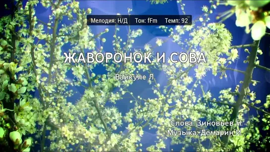 Лайма Вайкуле - Жаворонки И Сова (караоке)