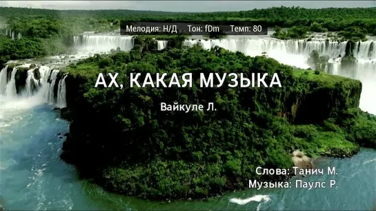 Лайма Вайкуле - Ах, Какая Музыка (караоке)