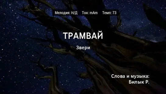 Звери - Трамвай (караоке)