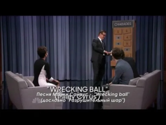 Chris Colfer and Halle Berry play charades on The Tonight Show Starring Jimmy Fallon (рус.суб.)