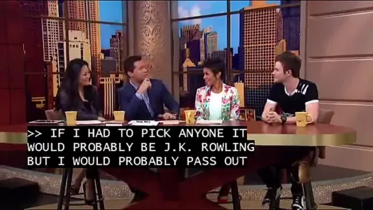 Chris Colfer on Windy City LIVE (July 11, 2014)