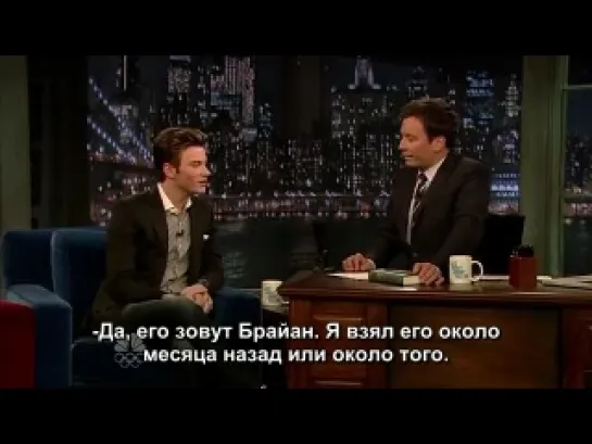 Chris Colfer on Jimmy Fallon show (rus sub)