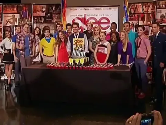 Darren Criss at Glee's 100th episode celebration