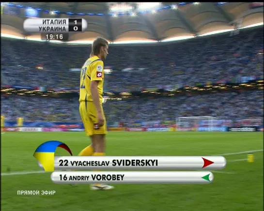 Матч № 58. ЧМ-2006. 1-4 финала.  Италия - Украина. 1-й тайм (30.06.2006)