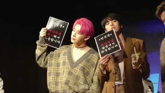 [VK][190222] MONSTA X fancam (Wonho & Minhyuk focus) @ Yoido Fansign