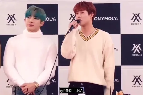 [VK][181216] MONSTA X fancam @ TONY MOLY Fansign