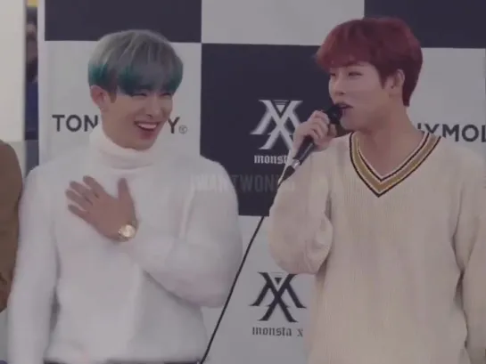 [VK][181216] MONSTA X fancam (Wonho focus) @ TONY MOLY Fansign