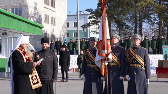 Присвоение 64-ой отдельной гвардейской мотострелковой бригаде ВВО почетного наименования «Гвардейская» в Хабаровском крае