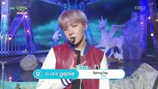 [VIDEO] BTS -Spring Day  @ Music Bank 170224