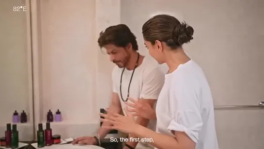 Deepika Padukone teaches Shah Rukh Khan her Skincare Routine _ Pathaan