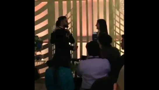 VD 2 at AnushkaSharma and Vkohli wedding reception in Mumbai