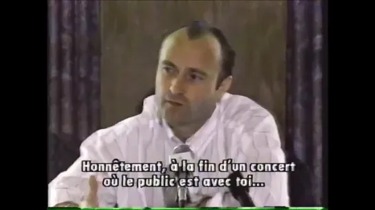 Reportage Phil Collins 1990 musique plus 1990