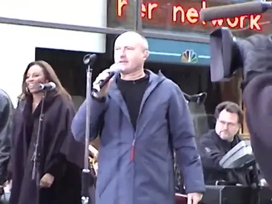 Phil Collins Soundcheck and Live Performance NYC Rockefeller Plaza Today Show - 11_15_2002.