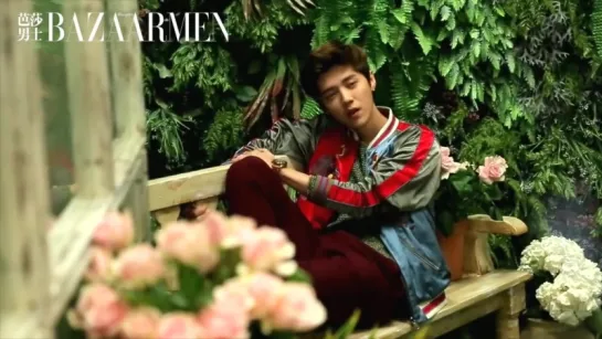 160621 Harper's Bazaar Men 《芭莎男士》 Photoshoot Behind the Scenes - Luhan