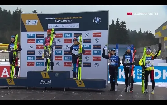 Biathlon Women 7.5 Km Sprint - Award Ceremony - OBERHOF (GER) 10.02.2023