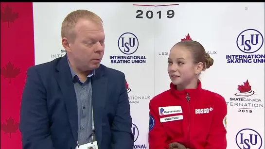 Alexandra TRUSOVA Short Program Skate Canada 2019