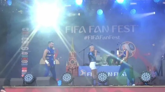 Юлия Ласкер(#FIFAFanFest,Воробьёвые Горы,1.7.18)