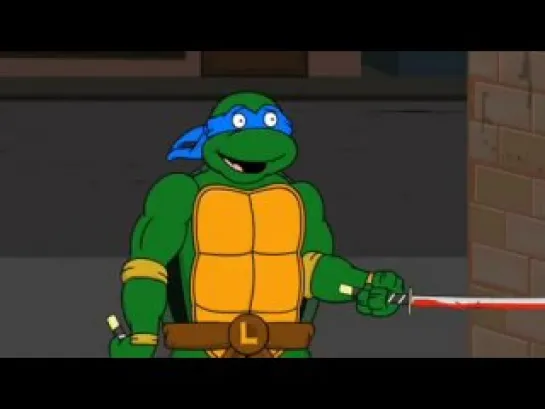 ●CollegeHumor - The Teenage Mutant Ninja Turtles Use Their Weapons