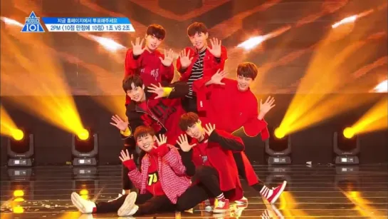 [PERF.] 170421 Выступление первой команды с 10 out of 10 – 2PM - EP.3 Produce 101 @ Mnet Official