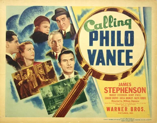 Calling Philo Vance (1940) -720p- James Stephenson, Margot Stevenson, Henry O'Neill