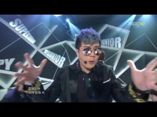 Super Junior - Spy on Music Core 1 September 2012