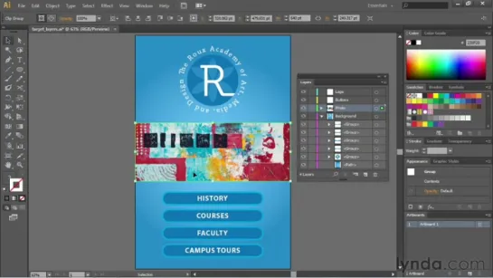 11.3 Определение объектов на панели Layers. Уроки Adobe Illustrator