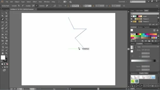 8.2 Рисование прямых линии. Уроки Adobe Illustrator