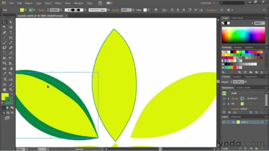 5.6 Использование профилеи инструмента Width. Уроки Adobe Illustrator