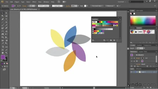 4.7 Импортирование цветов. Уроки Adobe Illustrator