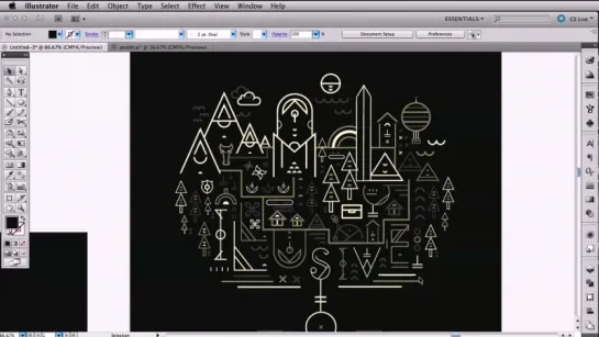 Иллюстрации illustrator. Видео 1
