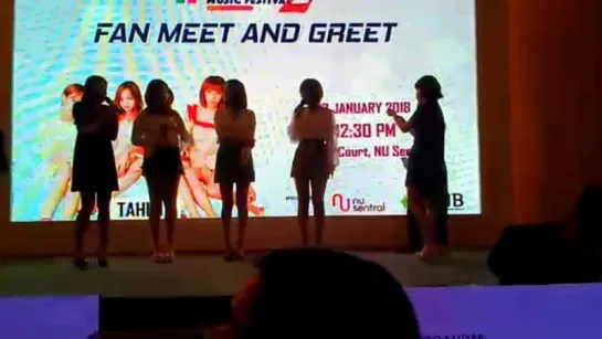 [FANMEETING] 180112 TAHITI @ Meet and Greet K-Wave 2 Music Festival @ Malaysia #KWAVE2MusicFestival